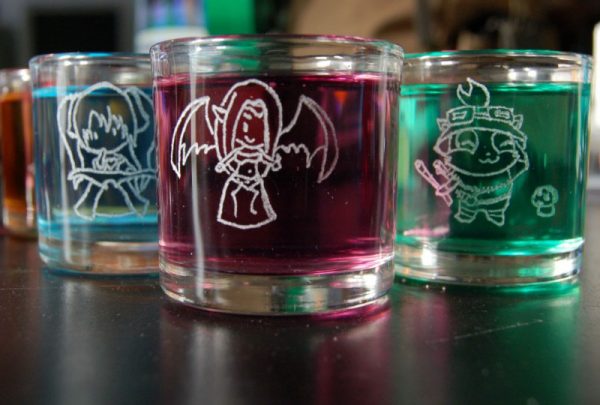 Grabado artesanal en vidrio hecho a mano