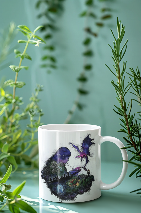 Taza "Leyendo a Tolkien"