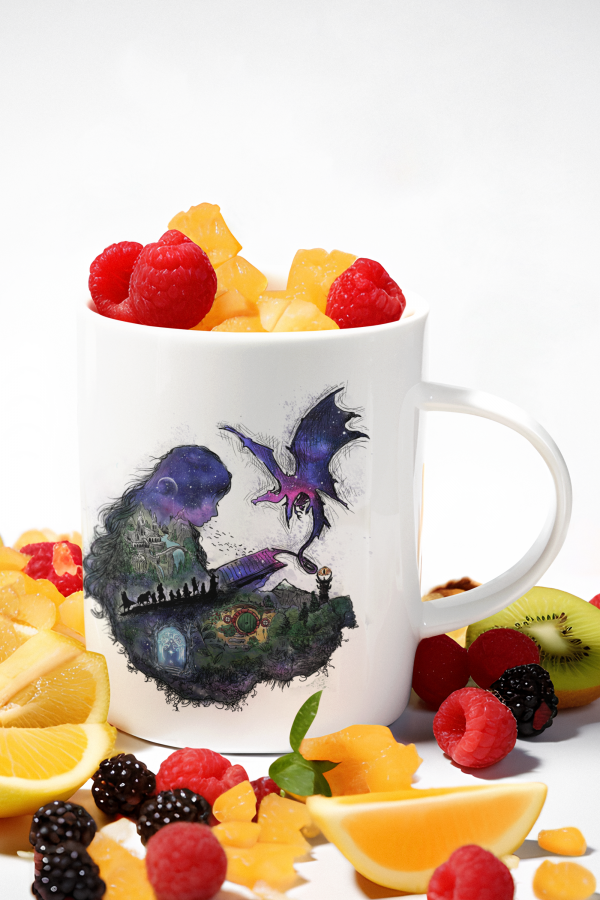 Taza "Leyendo a Tolkien"