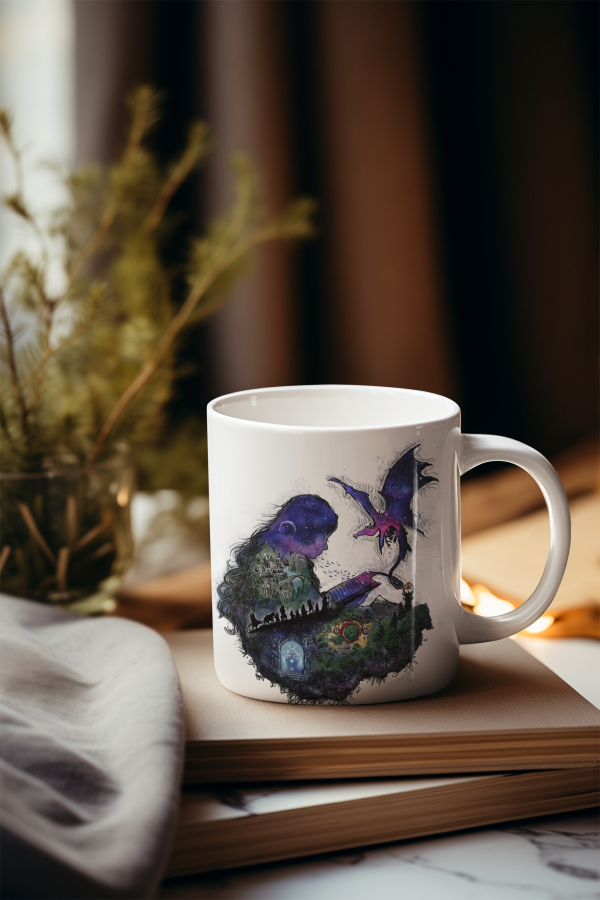 Taza "Leyendo a Tolkien"