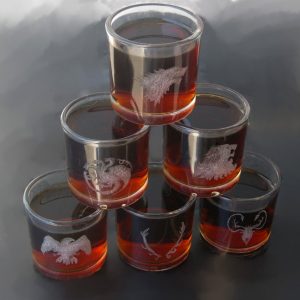 Grabado artesanal en vidrio hecho a mano