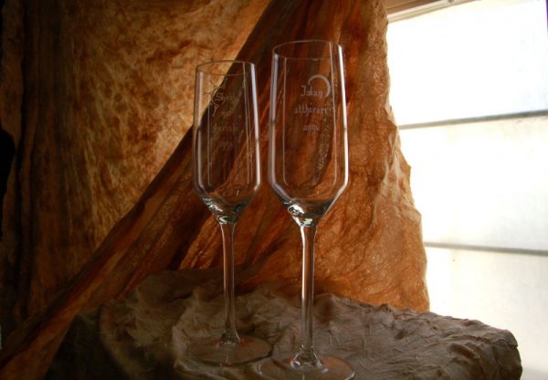 Grabado artesanal en vidrio hecho a mano