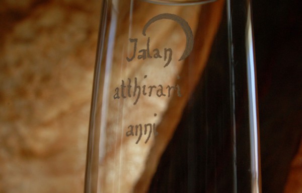 Grabado artesanal en vidrio hecho a mano