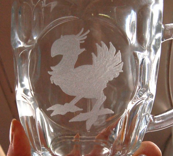 Grabado artesanal en vidrio hecho a mano