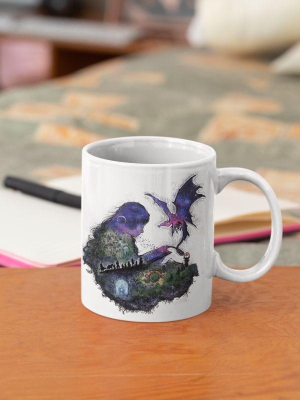 Taza "Leyendo a Tolkien"