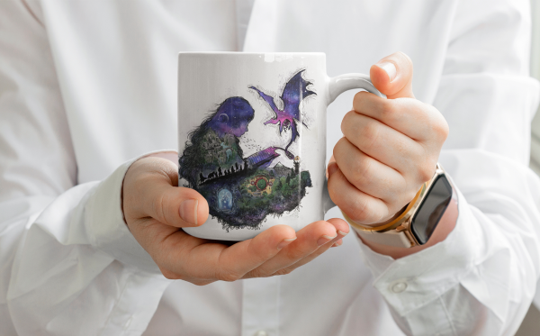 Taza "Leyendo a Tolkien"