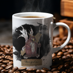 Taza con ilustración del Libro Azul de los Secretos
