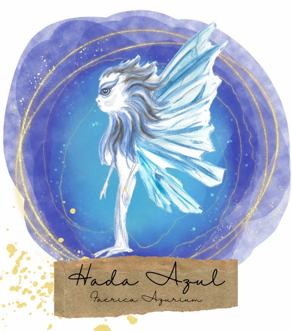 Taza con ilustración del Libro Azul de los Secretos