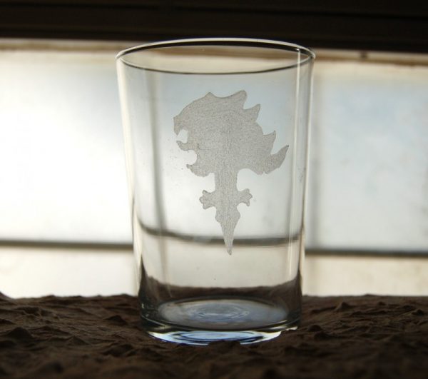 Grabado artesanal en vidrio hecho a mano